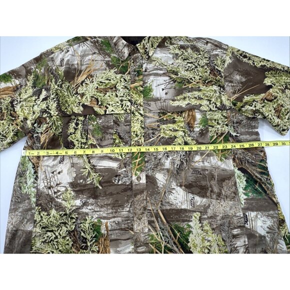 RedHead Camo Shirt Mens 2XL Button Up Vented Fishing Nylon Lightweight Max-1 - Picture 11 of 12
